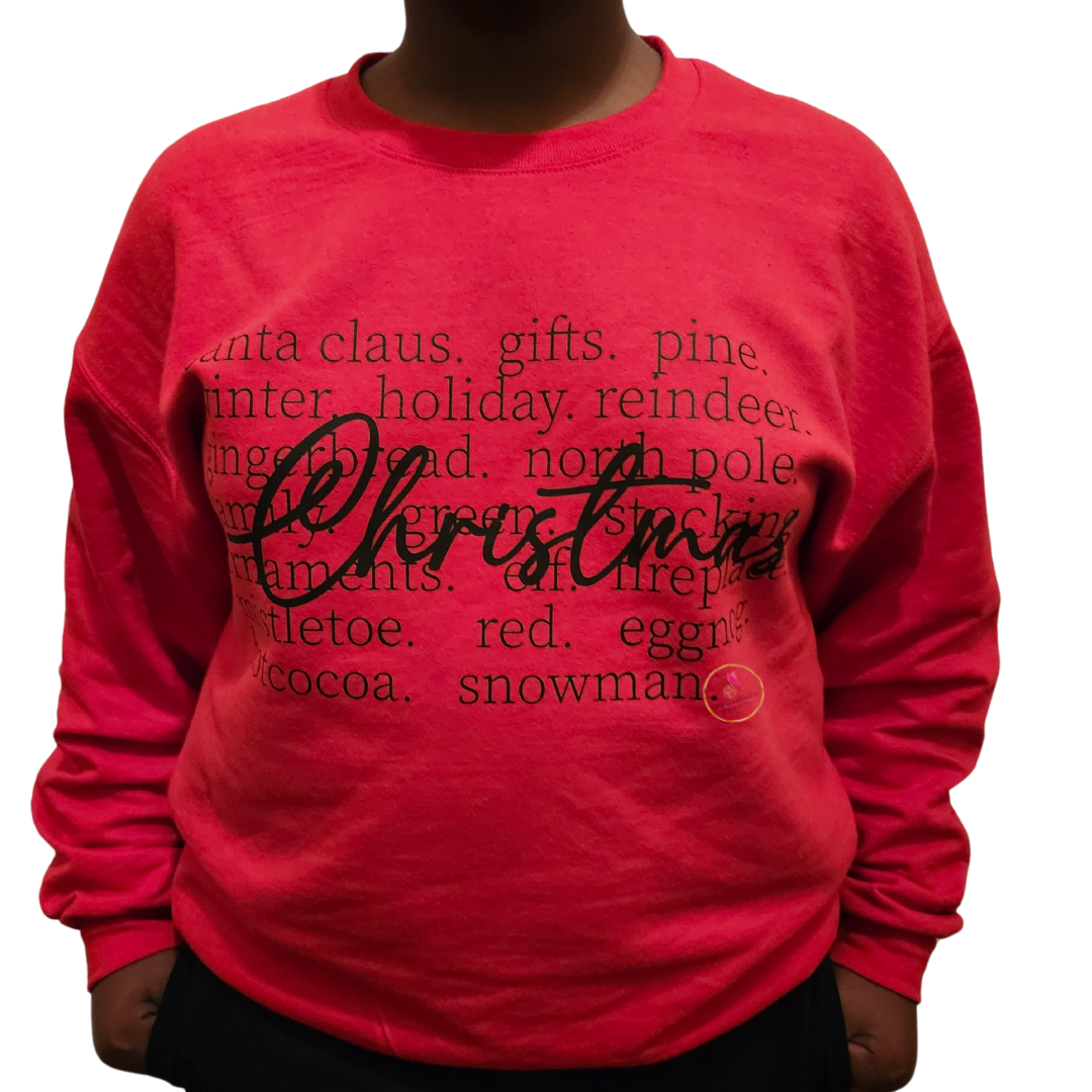 Christmas Words Sweatshirt