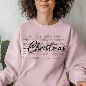 Christmas Words Sweatshirt