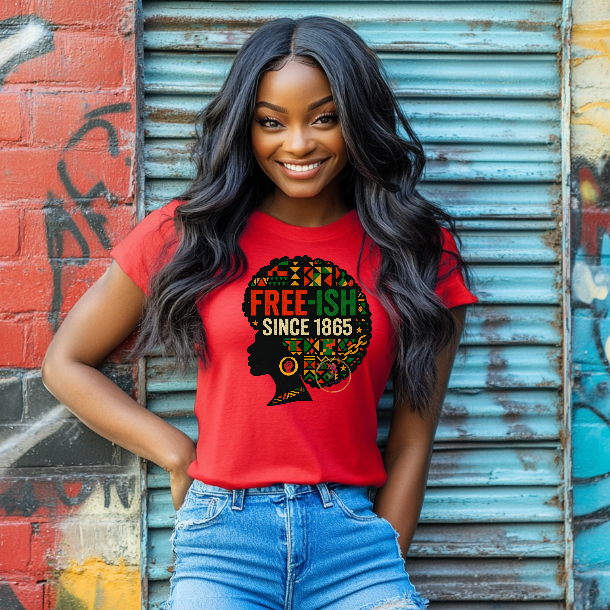 Free-ish Since 1865 Juneteenth T-Shirt , African Heritage Pride, Freedom Day Tee