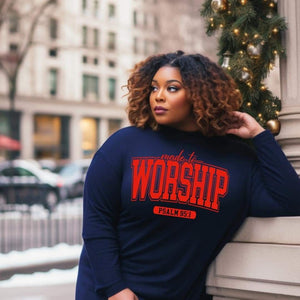 Made to Worship Inspirational, Faith Based Sweatshirt