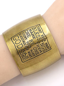 Count Your Blessings Cuff Bracelet