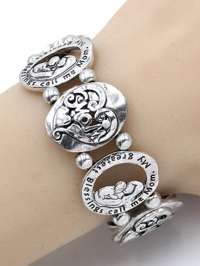 Mom's Blessings Stretch Bracelet